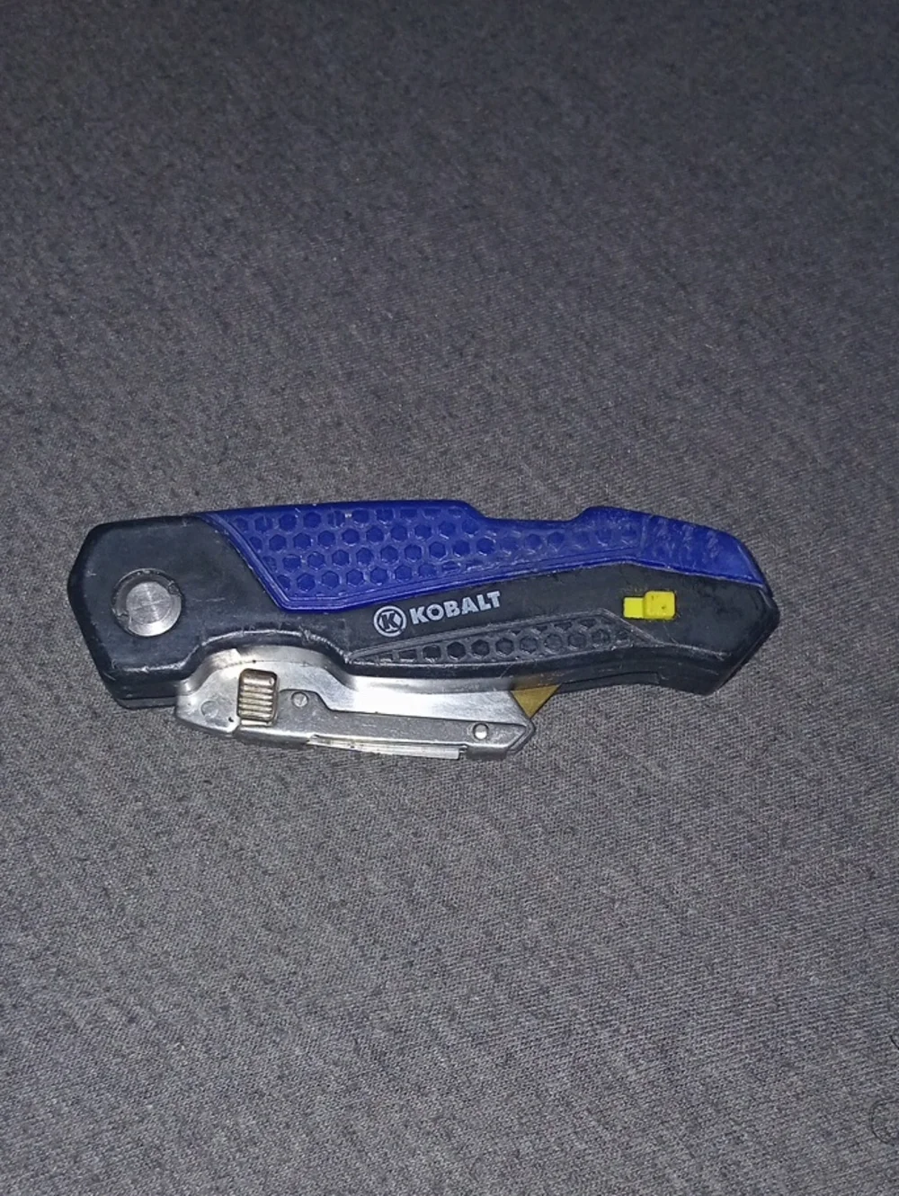Kobalt Utility Knife & 3 Blades, Foldable Speed Release Quick Change Box Cutter